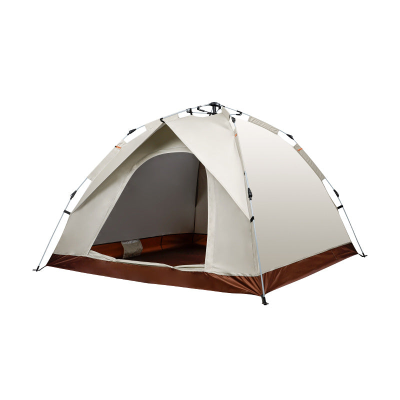 Beige Single Layer Pop-Up Tent – Lightweight