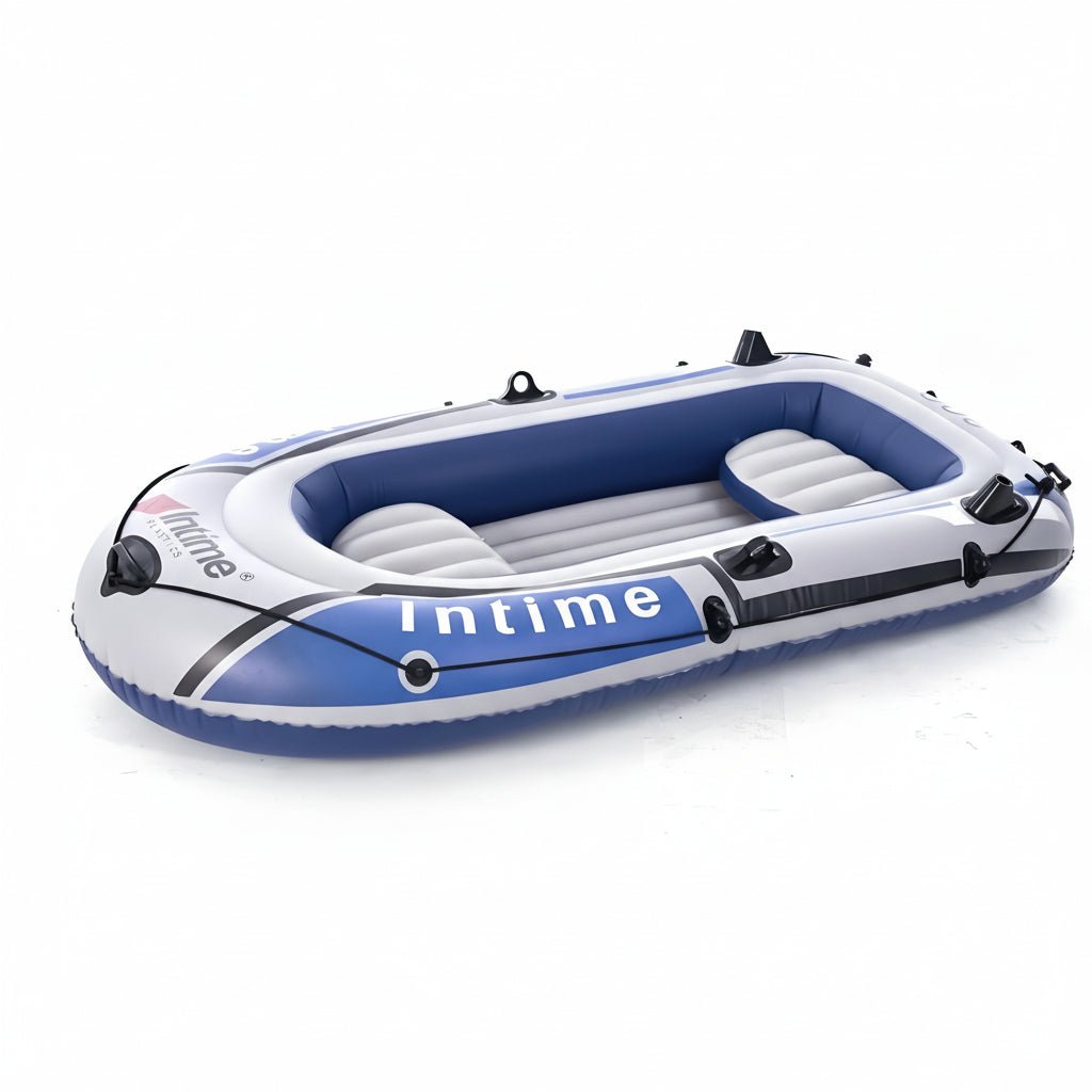 3 Person Inflatable Boat PVC Raft | Lakes & Pool Boat with Oars and Pump - SportZone.co.nz