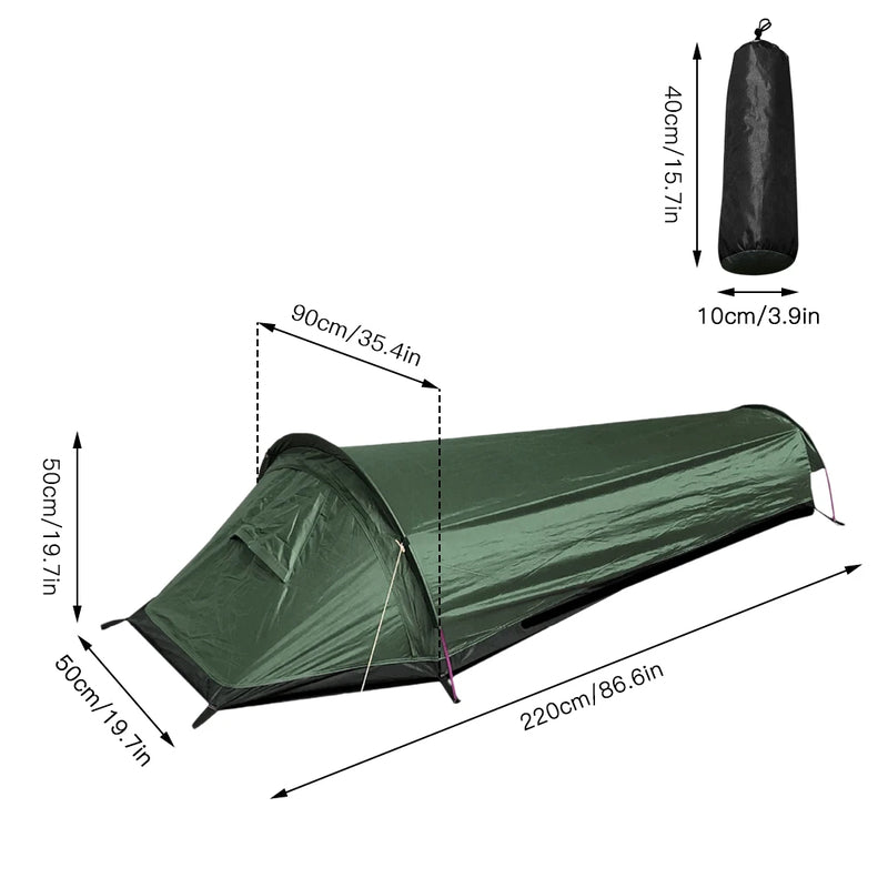Ultralight Waterproof Single Tent for Hiking & Camping