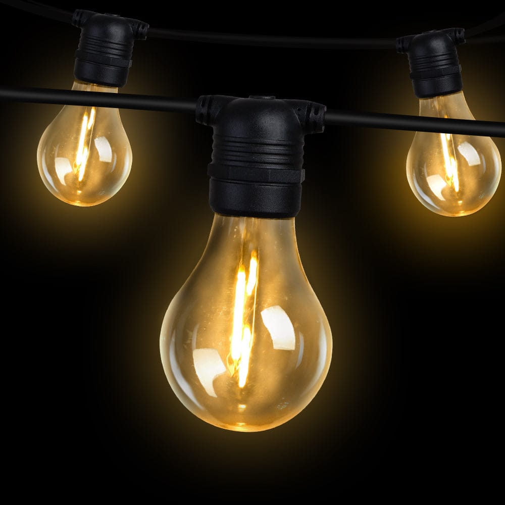 68m LED Festoon String Lights Outdoor Christmas Decorations Wedding Garden Party - SportZone.co.nz