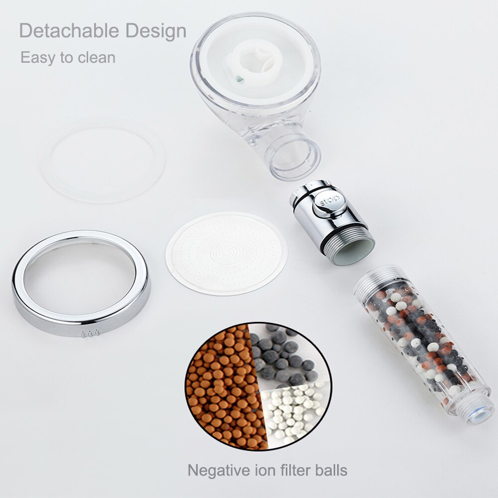 Tourmaline Balls Filter Shower Head