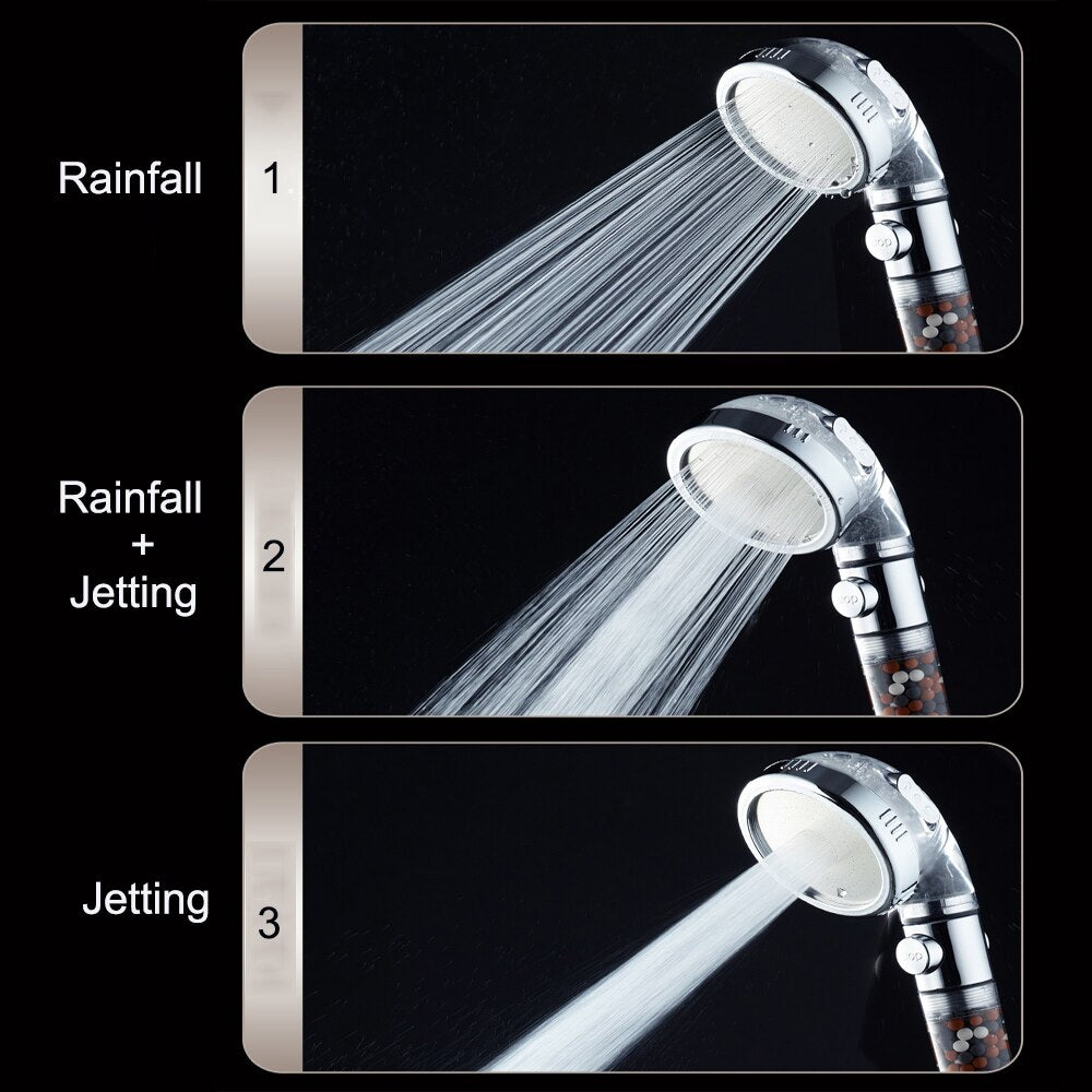 Tourmaline Balls Filter Shower Head