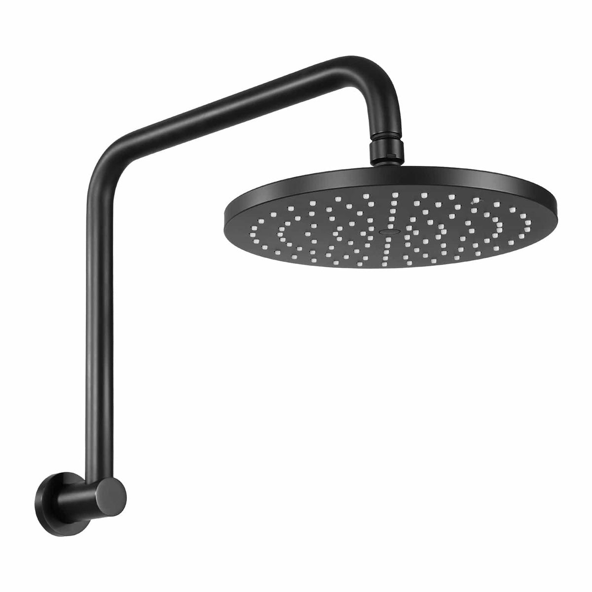 9'' Rain Shower Head Overhead High - pressure Swivel Black - SportZone.co.nz
