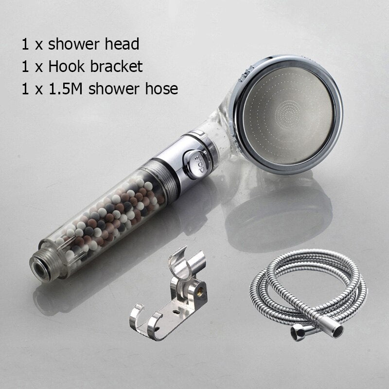 Tourmaline Balls Filter Shower Head