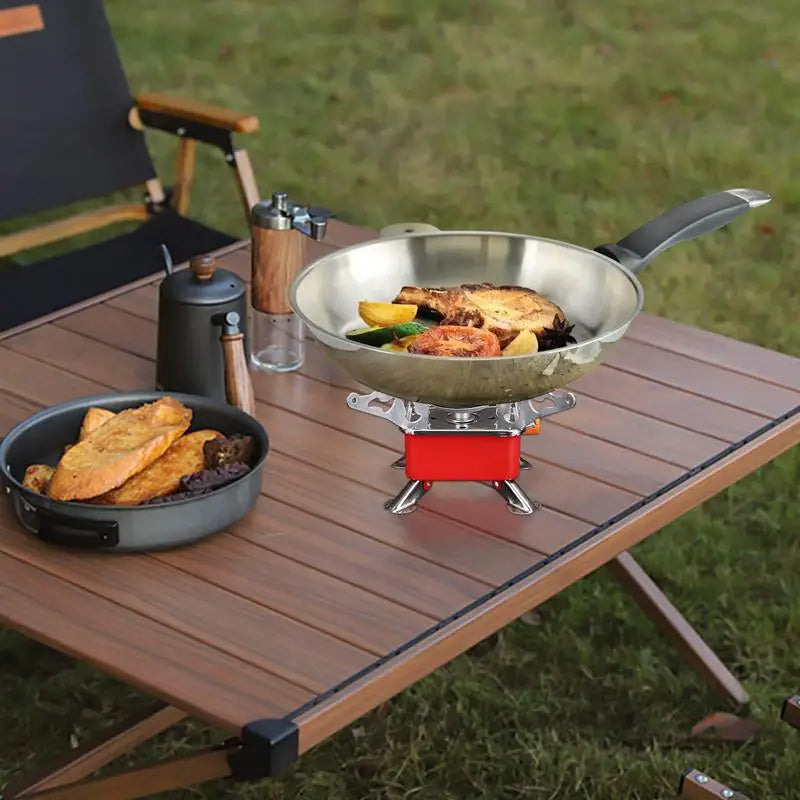 Foldable Windproof Portable Gas Stove Burner for Camping