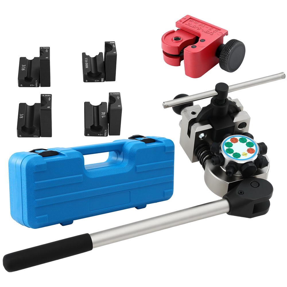 Giantz 45Β° Brake Line Flaring Tool Kit for 3/16"-3/8" Tubing with Cutter