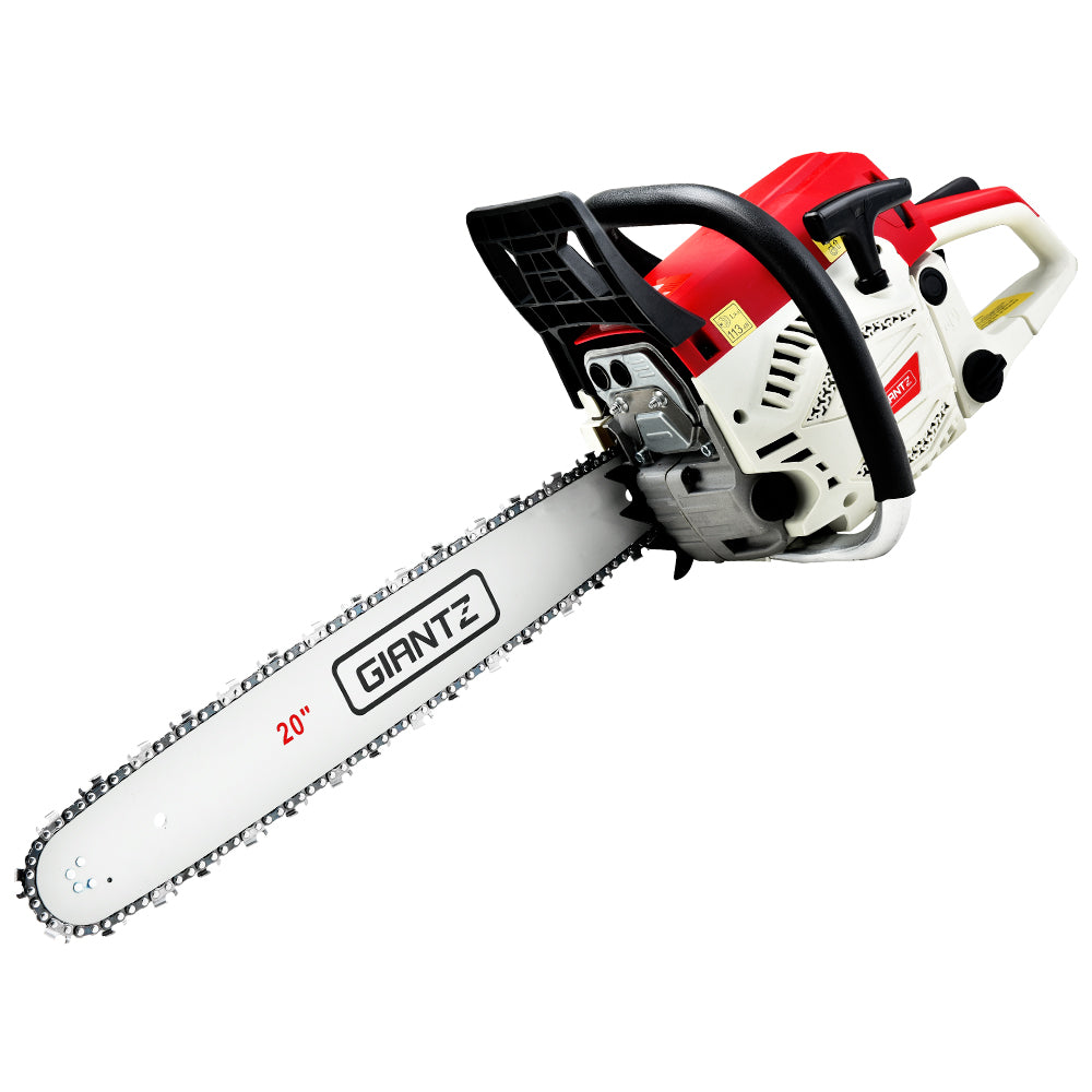 Giantz Chainsaw Petrol 62CC 20" Bar Commercial E-Start Pruning Chain Saw
