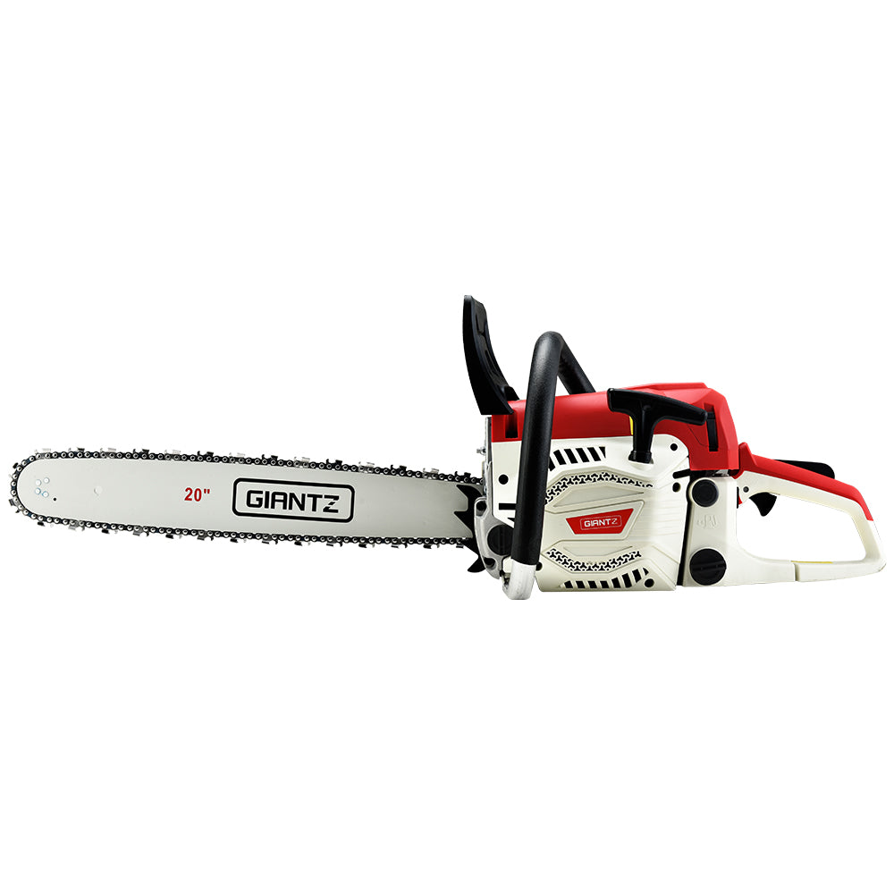 Giantz Chainsaw Petrol 62CC 20" Bar Commercial E-Start Pruning Chain Saw