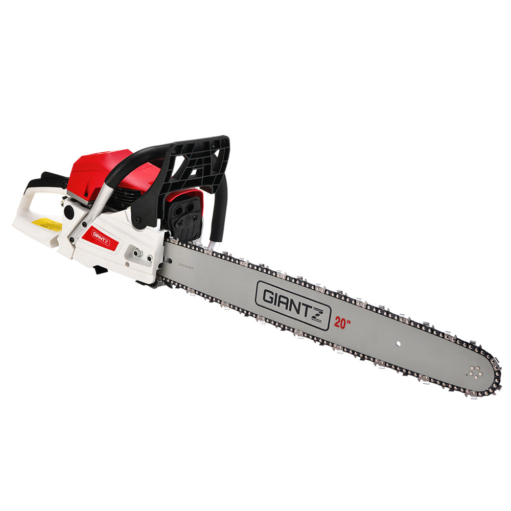 Giantz Pro Series 62CC Petrol Chainsaw – 20" Bar | Heavy-Duty Chainsaw