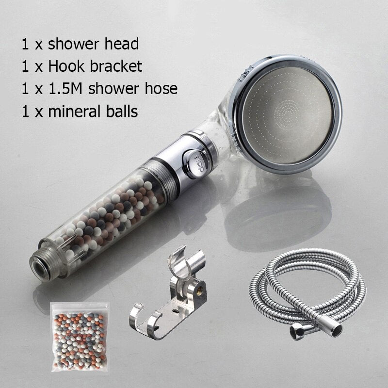 Tourmaline Balls Filter Shower Head