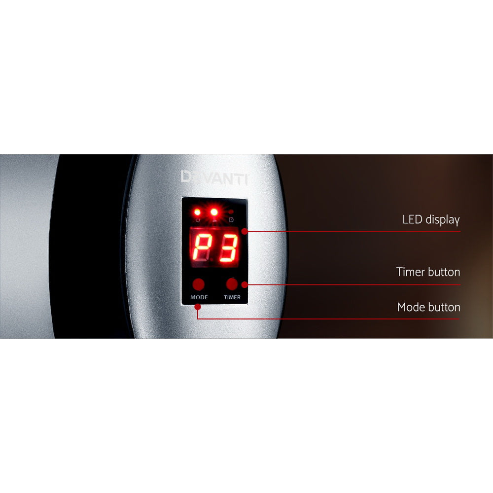 Devanti Electric Strip Heater 2000W
