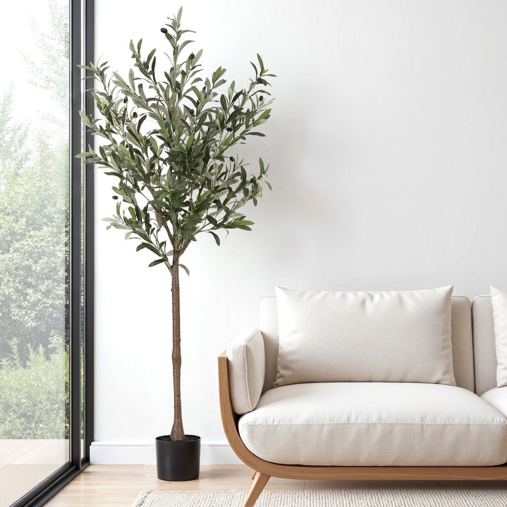 Artiss 155cm Artificial Olive Tree Faux Trees Indoor Decor Artificial Plants Lifelike Plant - SportZone.co.nz