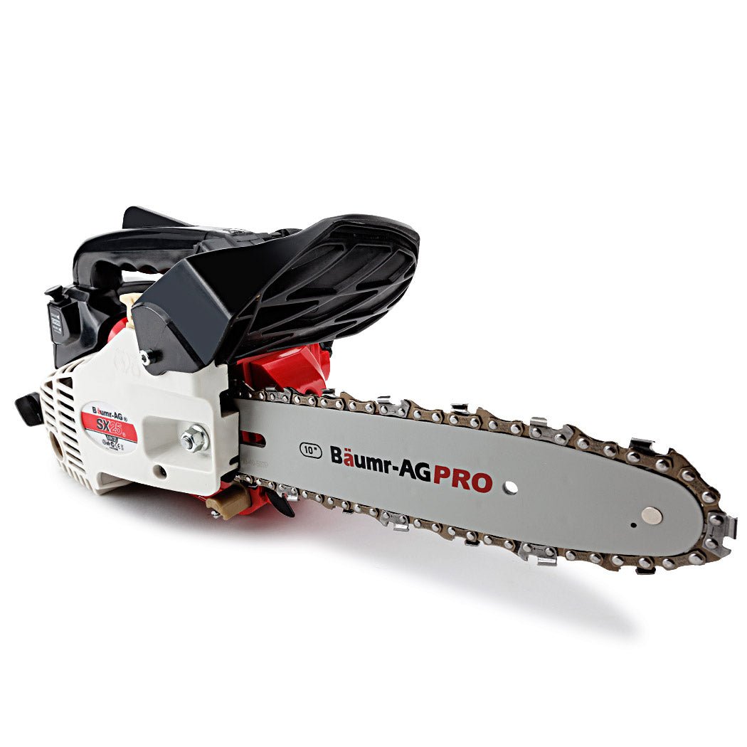 Baumr-AG 25CC Petrol Chainsaw Arborist 10 Bar Tree Pruning Garden Chain Saw - SportZone.co.nz