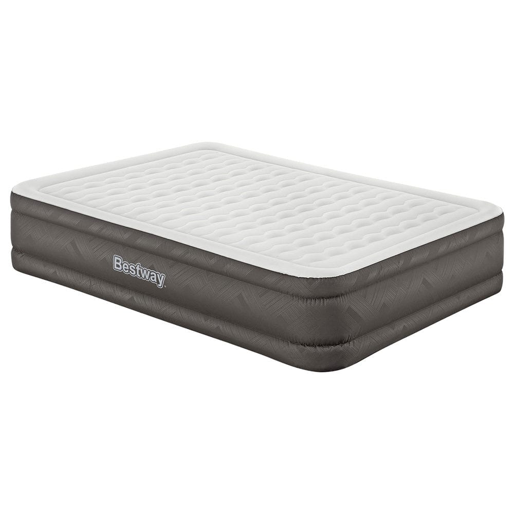 Bestway Air Mattress Queen Inflatable Bed 46cm Airbed Grey - SportZone.co.nz