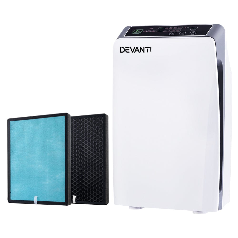 Devanti Air Purifier 4 Stage HEPA w/Replacement Filter - SportZone.co.nz