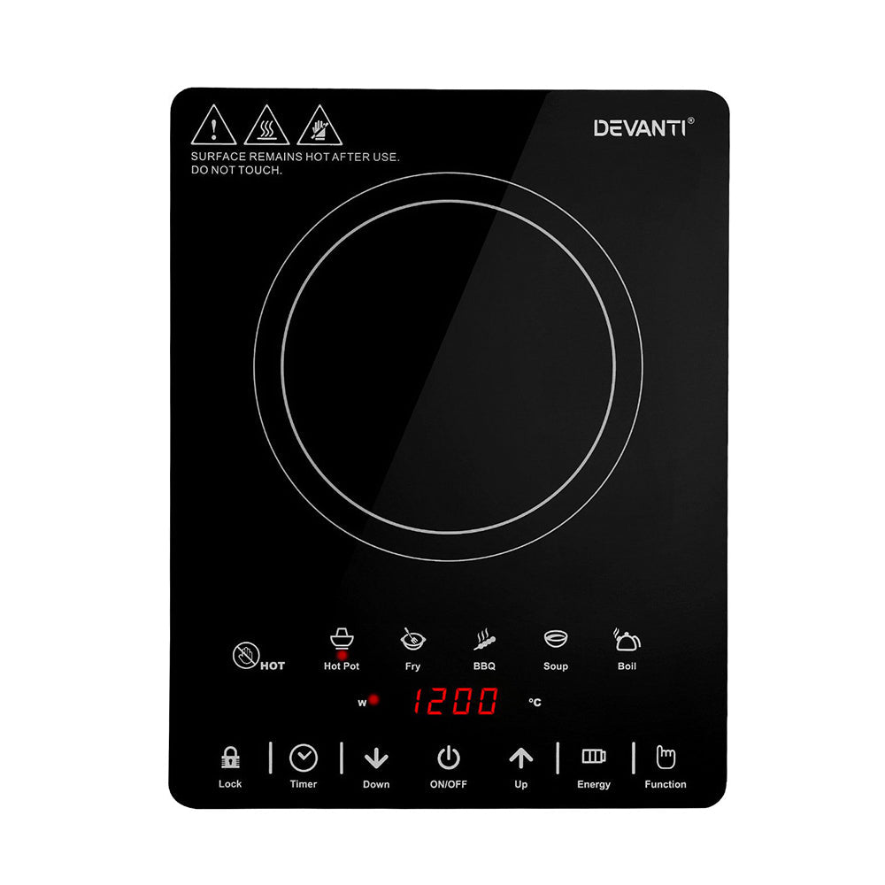 Devanti Electric Ceramic Cooktop 30cm - SportZone.co.nz