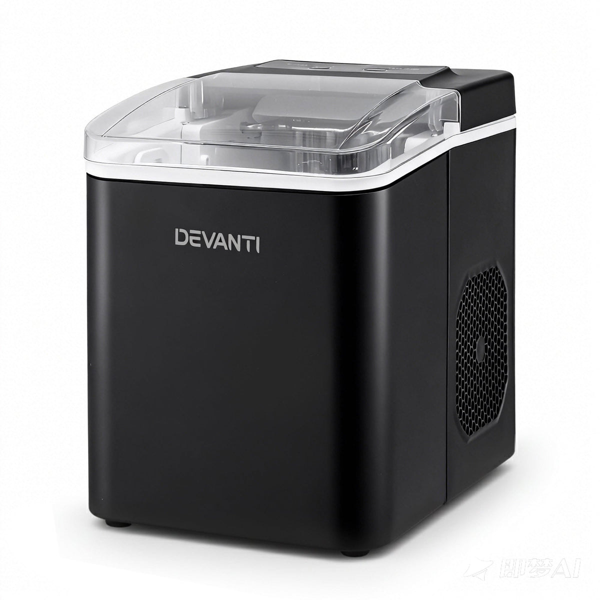 Devanti Ice Maker Machine Portable 12kg Countertop w/Self Cleaning 1.2L Black - SportZone.co.nz