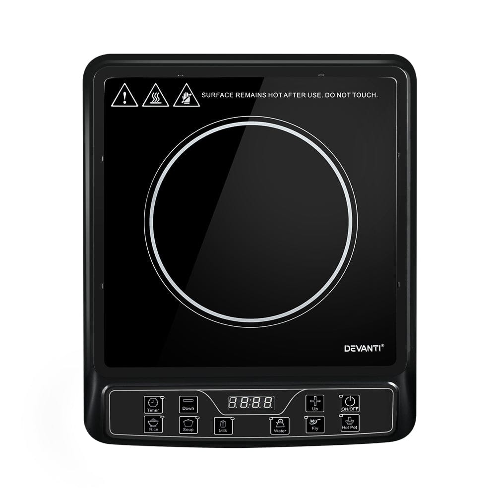 Devanti Induction Cooktop 30cm Portable Cooker - SportZone.co.nz