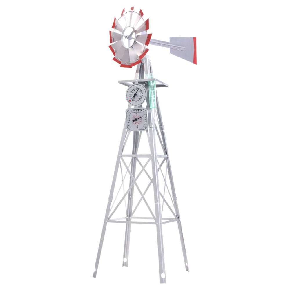 Garden Windmill 4FT 146cm Metal Ornaments Outdoor Decor Ornamental Wind Will - SportZone.co.nz