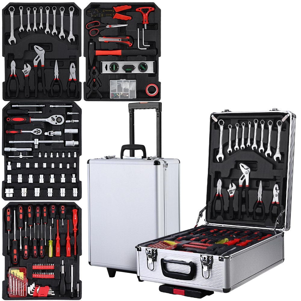 Giantz 786pcs Tool Kit Trolley Case Mechanics Box Toolbox Portable DIY Set - SportZone.co.nz
