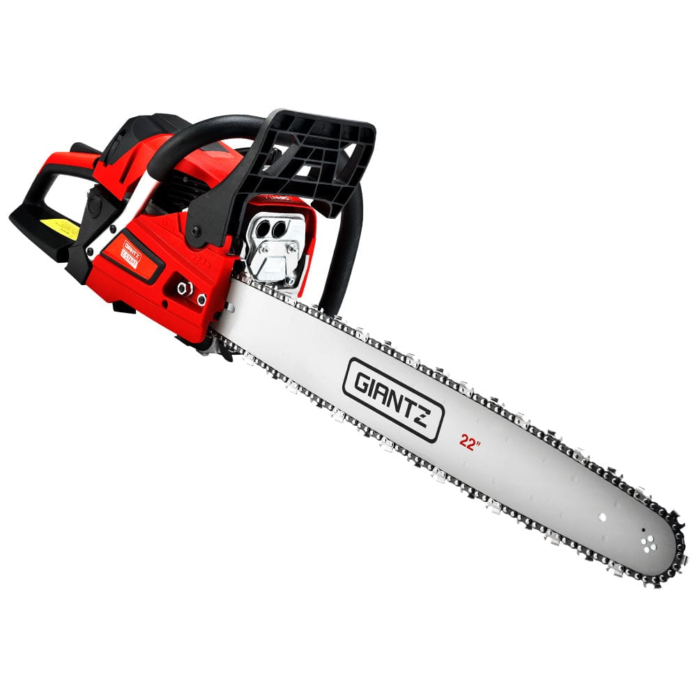 Giantz Chainsaw Petrol 58CC 22" Bar Commercial E - Start Pruning Chain Saw - SportZone.co.nz