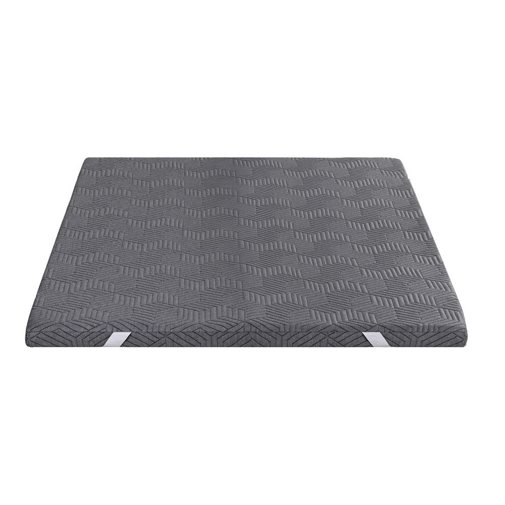 Giselle 8cm Memory Foam Mattress Topper Gel Dual Layer Foam Bamboo King - SportZone.co.nz
