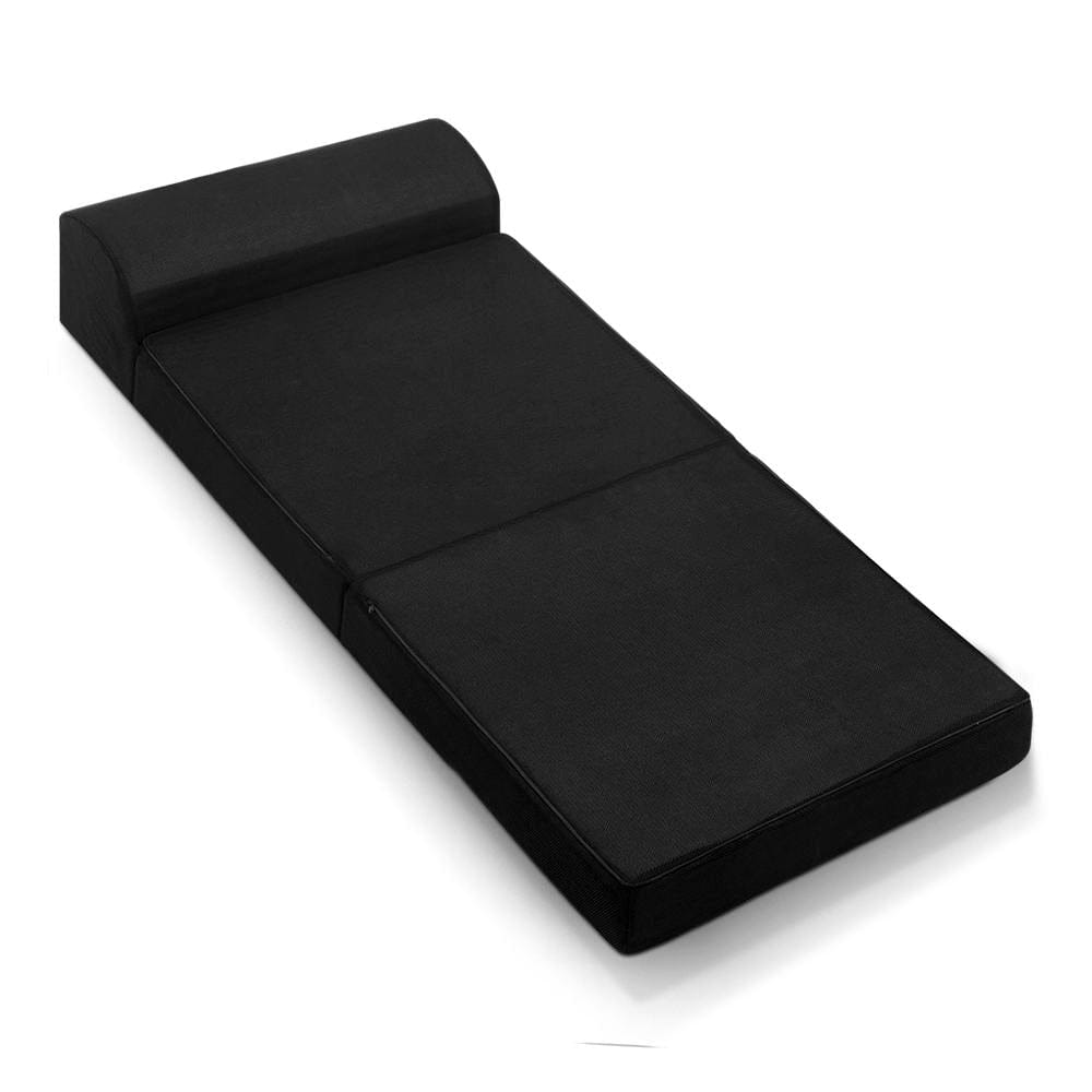 Giselle Bedding Foldable Mattress Folding Foam Bed Mat Black - SportZone.co.nz