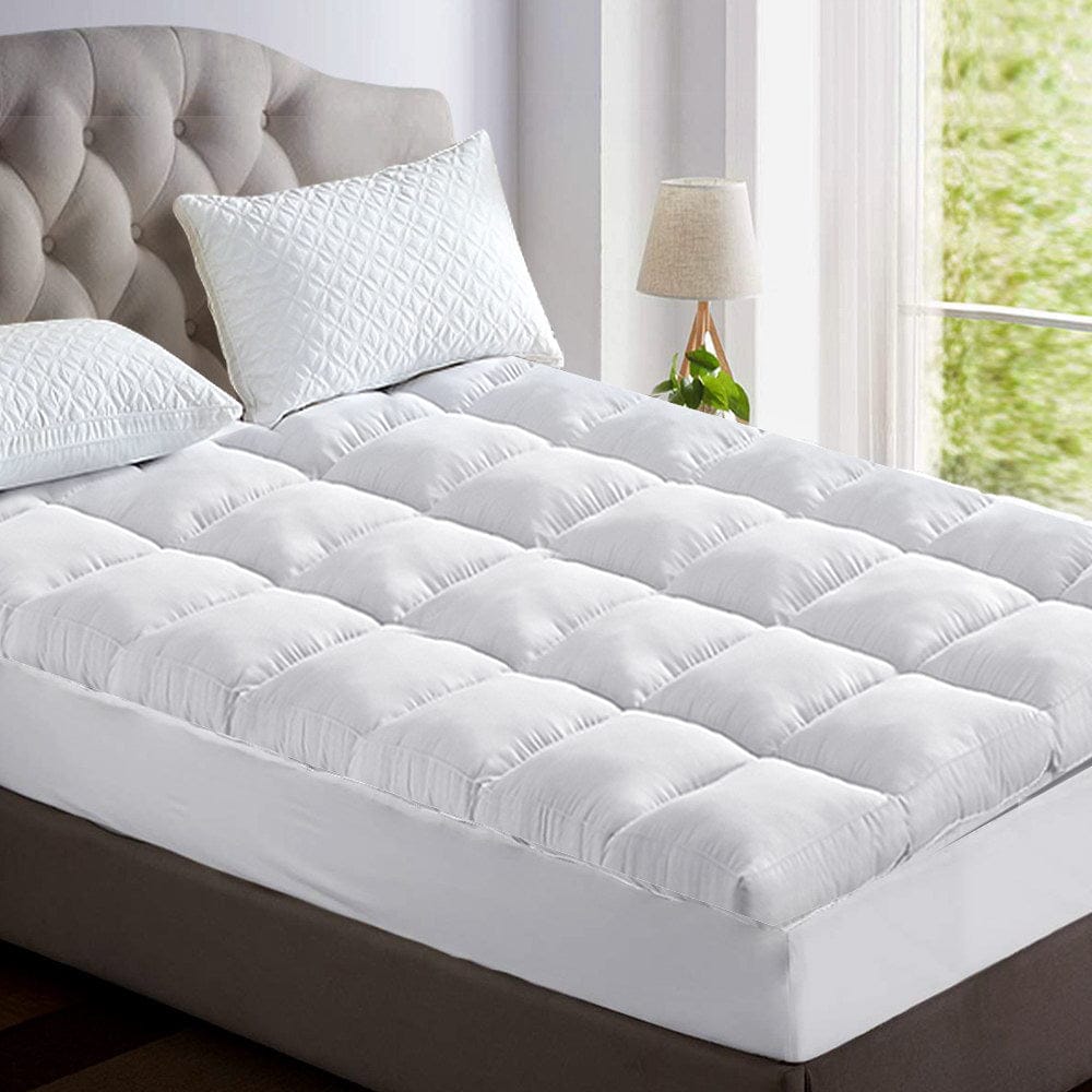 Giselle Bedding Mattress Topper Pillowtop Bamboo King Single - SportZone.co.nz