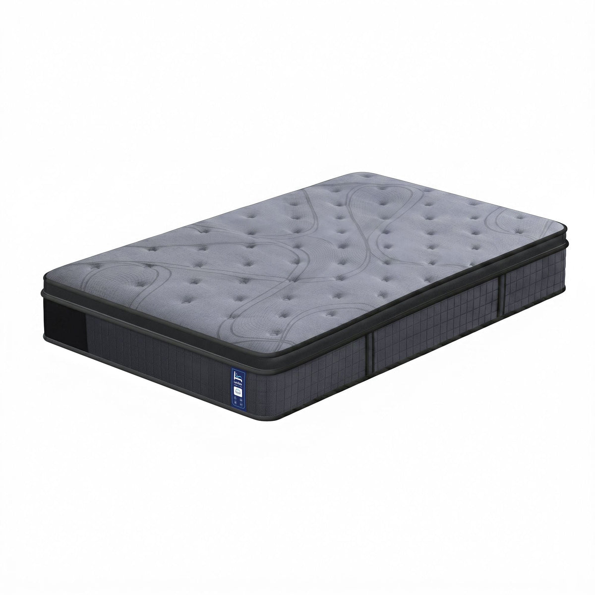 Levitex Single Mattress 33 cm 7 - Zone Pocket Spring 8.0 Extra Firm with Dual - Row Edge Support & Breathable Knit Cover - SportZone.co.nz