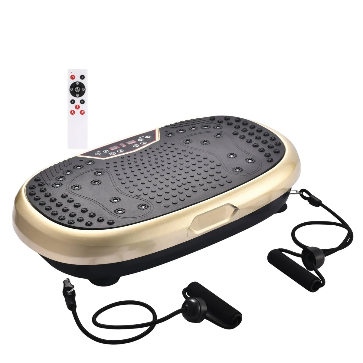 Social Hike 60cm Vibration Plate Machine Full Body Exercise Platform Gold - SportZone.co.nz