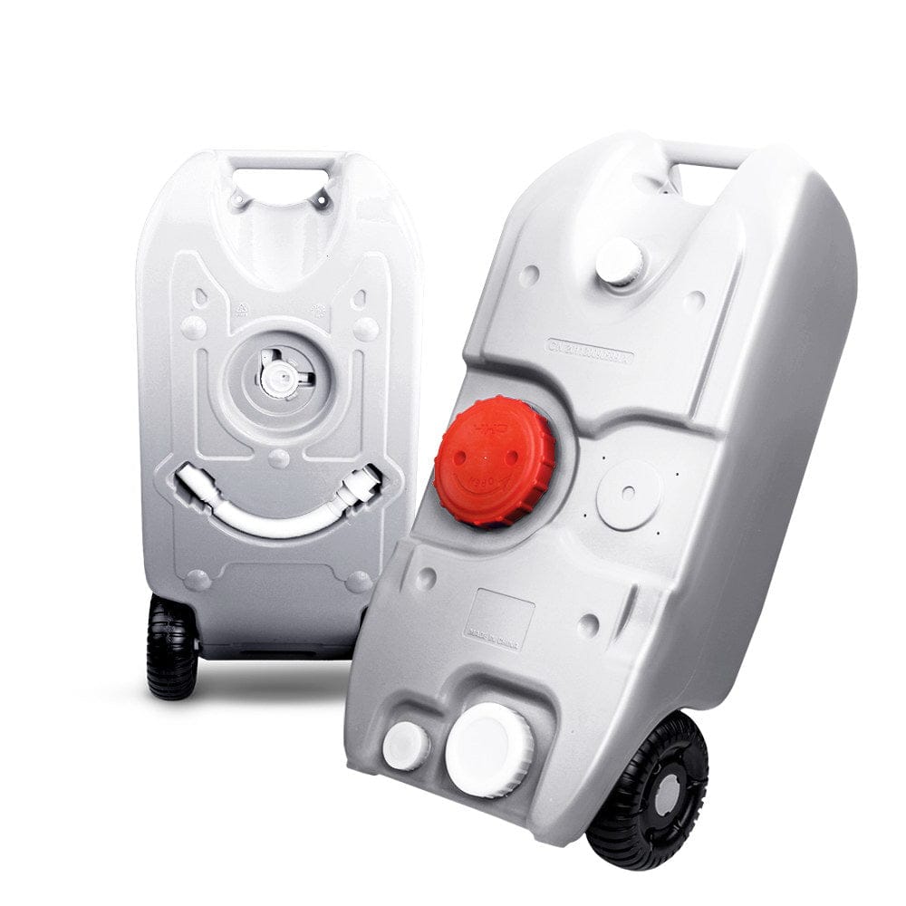 Weisshorn 40L Portable Wheel Water Tank Camping Caravan Storage Grey - SportZone.co.nz