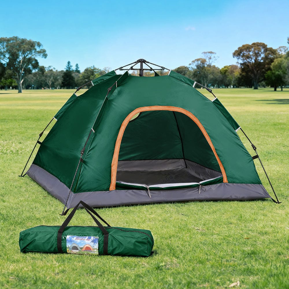 Weisshorn Camping Tent Instant Tent Pop up 2 Person Outdoor Hiking Tents Hiking Green - SportZone.co.nz