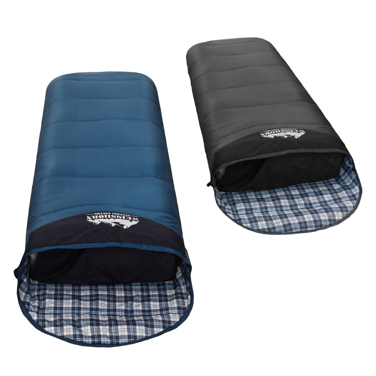 Weisshorn Sleeping Bag Set of 2 Single Thermal Camping Hiking Tent 0℃ - SportZone.co.nz
