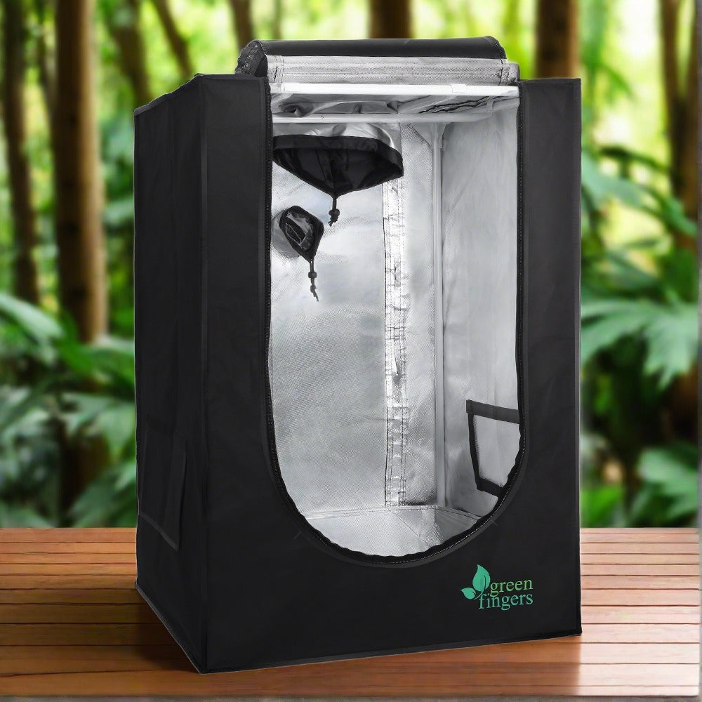 Green Fingers Grow Tent 60x60x90CM Hydroponics Kit Indoor Plant Room System