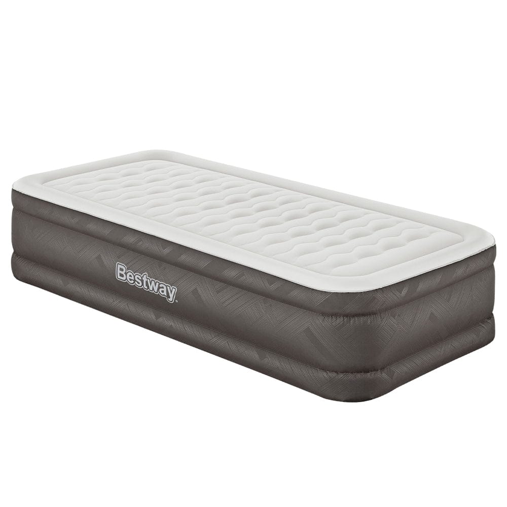 Bestway Air Mattress Single Inflatable Bed 46cm Airbed Grey - SportZone.co.nz