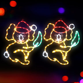 0.48M Christmas Lights Motif 216 LED Rope Light Outdoor Decoration Jingle Jollys - SportZone.co.nz