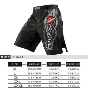 MMA, KICKBOXING, MUAY THAI SHORTS- Hayabusa