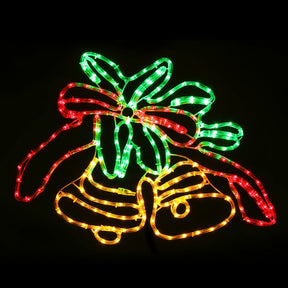 0.76M Christmas Lights 216 LED Bell Motif Light Decorations Jingle Jollys - SportZone.co.nz
