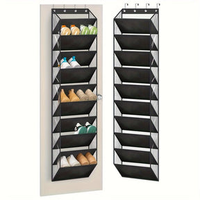 10 - Tier Over - the - Door Foldable Shoe Organizer - SportZone.co.nz