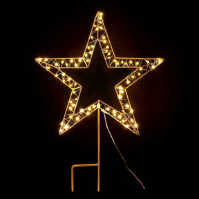 100 LED Christmas Lights Fairy Light Ground Star Garden Decoration Jingle Jollys - SportZone.co.nz