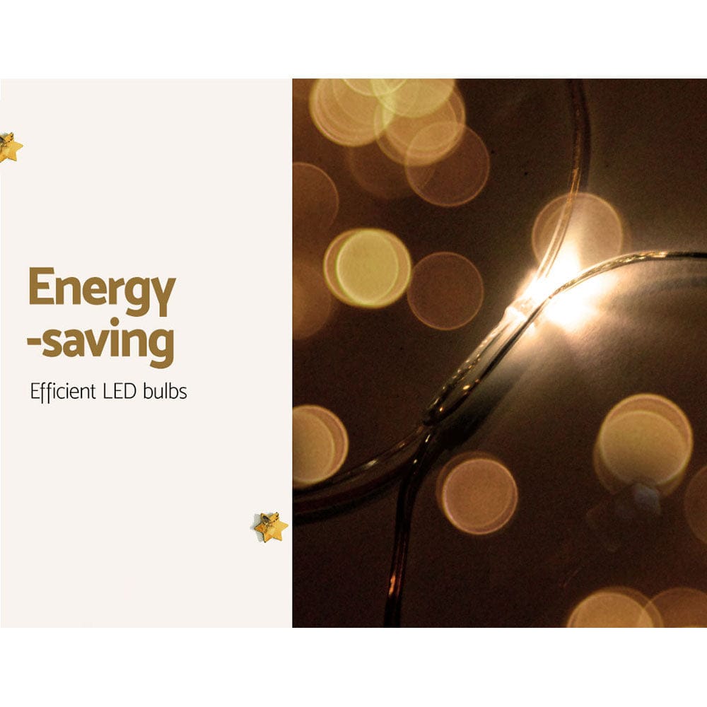 1000 LED Christmas Lights 4mx6m Net String Light Warm White Jingle Jollys - SportZone.co.nz