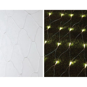 1000 LED Christmas Lights 4mx6m Net String Light Warm White Jingle Jollys - SportZone.co.nz