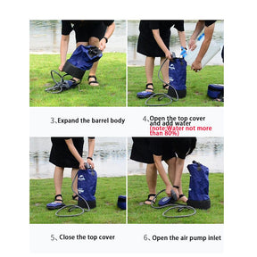 11L Pvc Portable Shower Outdoor Camping Shower Hiking Hydration Water Bag Water Tank Waterbag - SportZone.co.nz