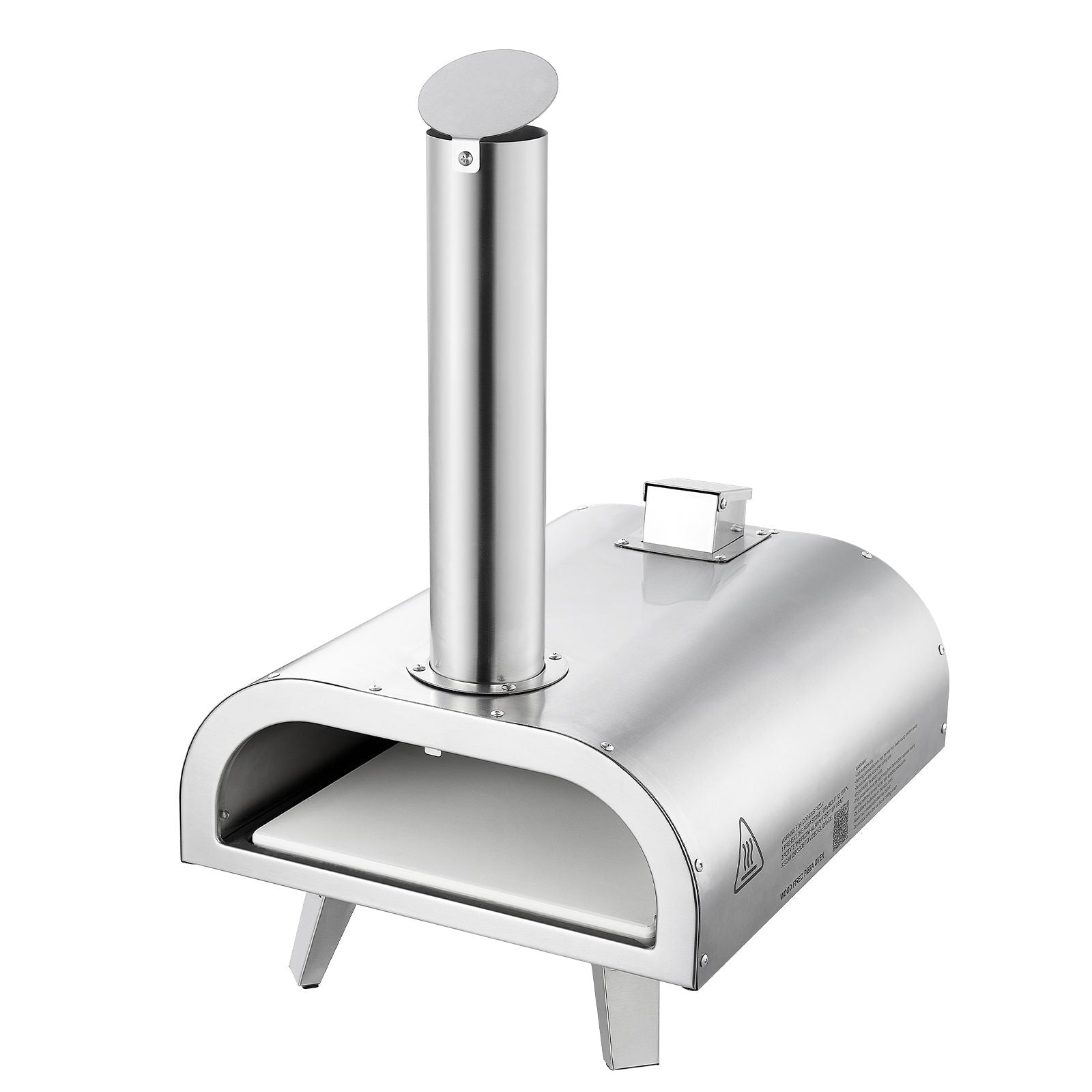 12" Outdoor Wood Fired Pizza Oven Portable with Thermometer, Pizza Stone & Carry Bag - SportZone.co.nz