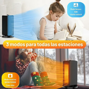 1200W Portable Ceramic Heater – 90° Oscillating Quiet Fan Heater - SportZone.co.nz