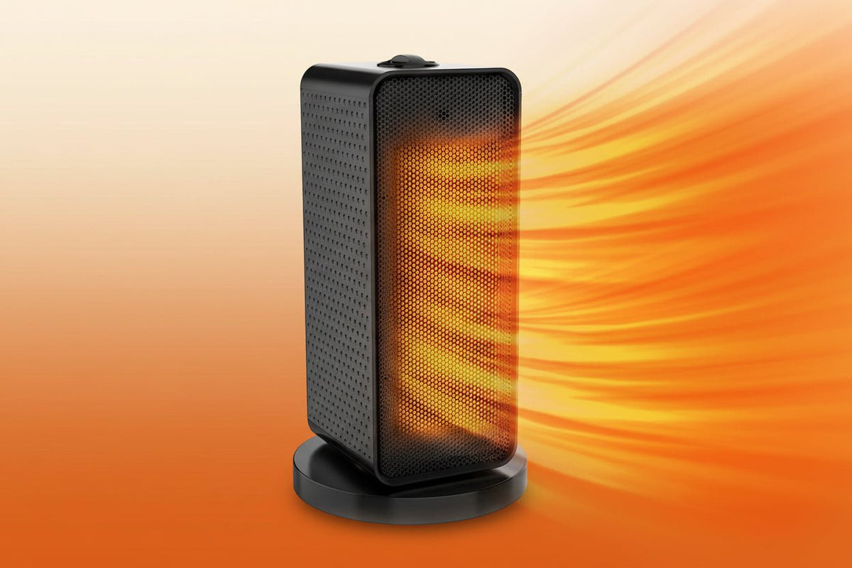 1200W Portable Ceramic Heater – 90° Oscillating Quiet Fan Heater - SportZone.co.nz
