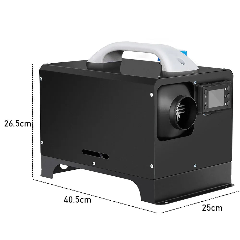 12V 8KW Diesel Air Heater Kit with LCD Display & Remote Control - SportZone.co.nz