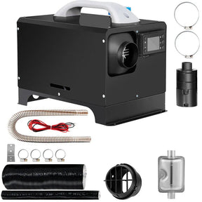 12V 8KW Diesel Air Heater Kit with LCD Display & Remote Control - SportZone.co.nz