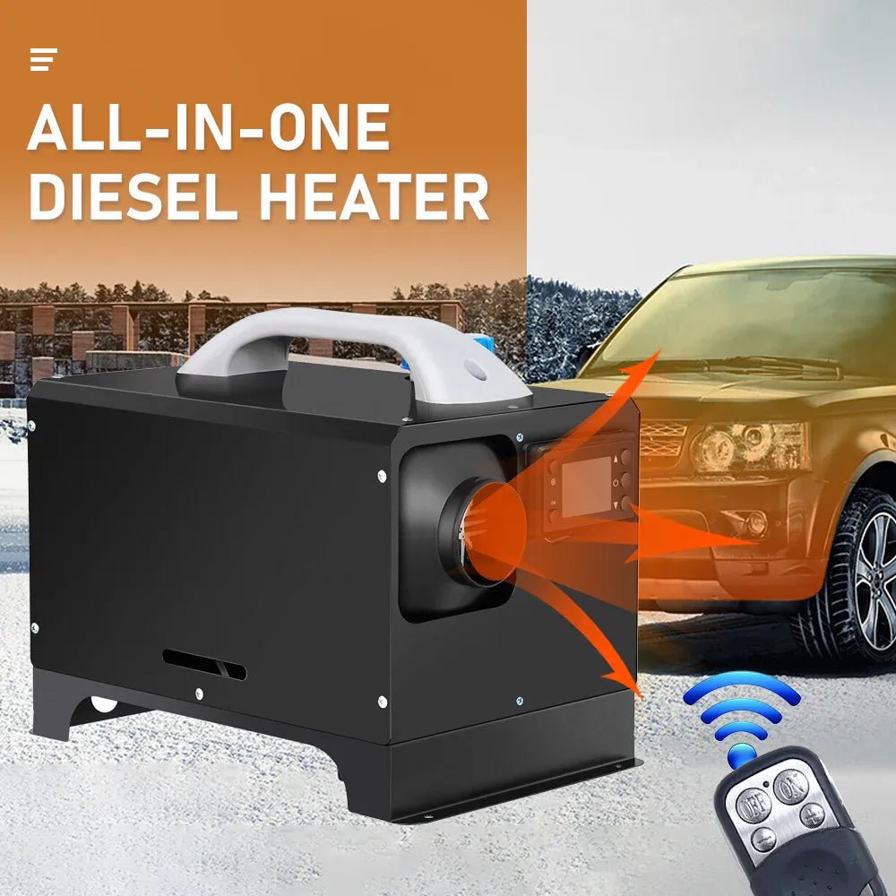 12V 8KW Diesel Air Heater Kit with LCD Display & Remote Control - SportZone.co.nz