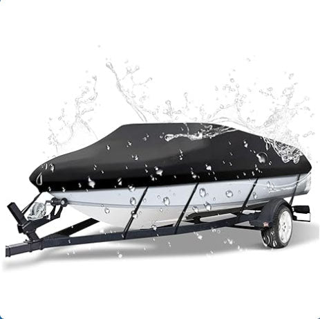 16-18ft Boat Cover Trailerable Marine Grade 600D Black - SportZone.co.nz